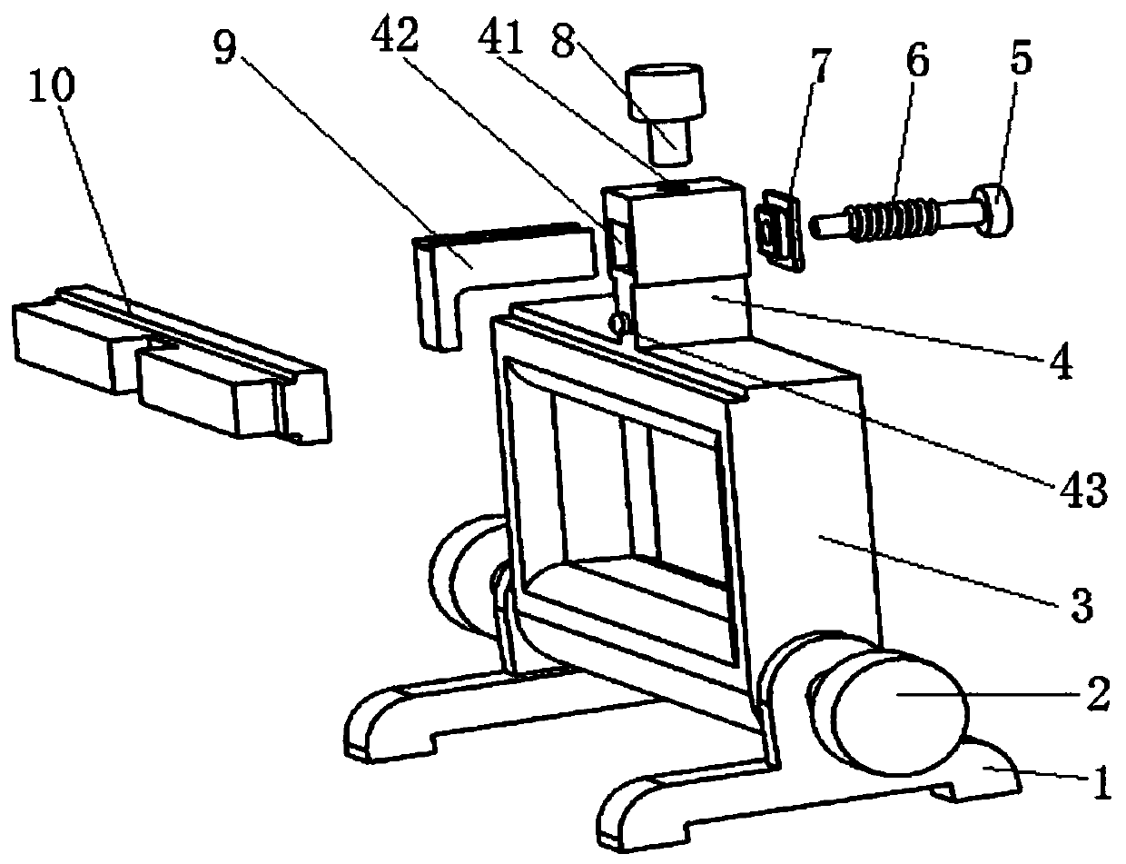 Welding fixing frame for interface frame cable connector