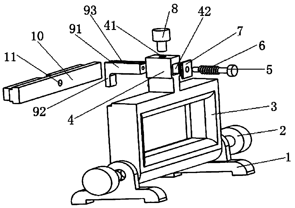 Welding fixing frame for interface frame cable connector