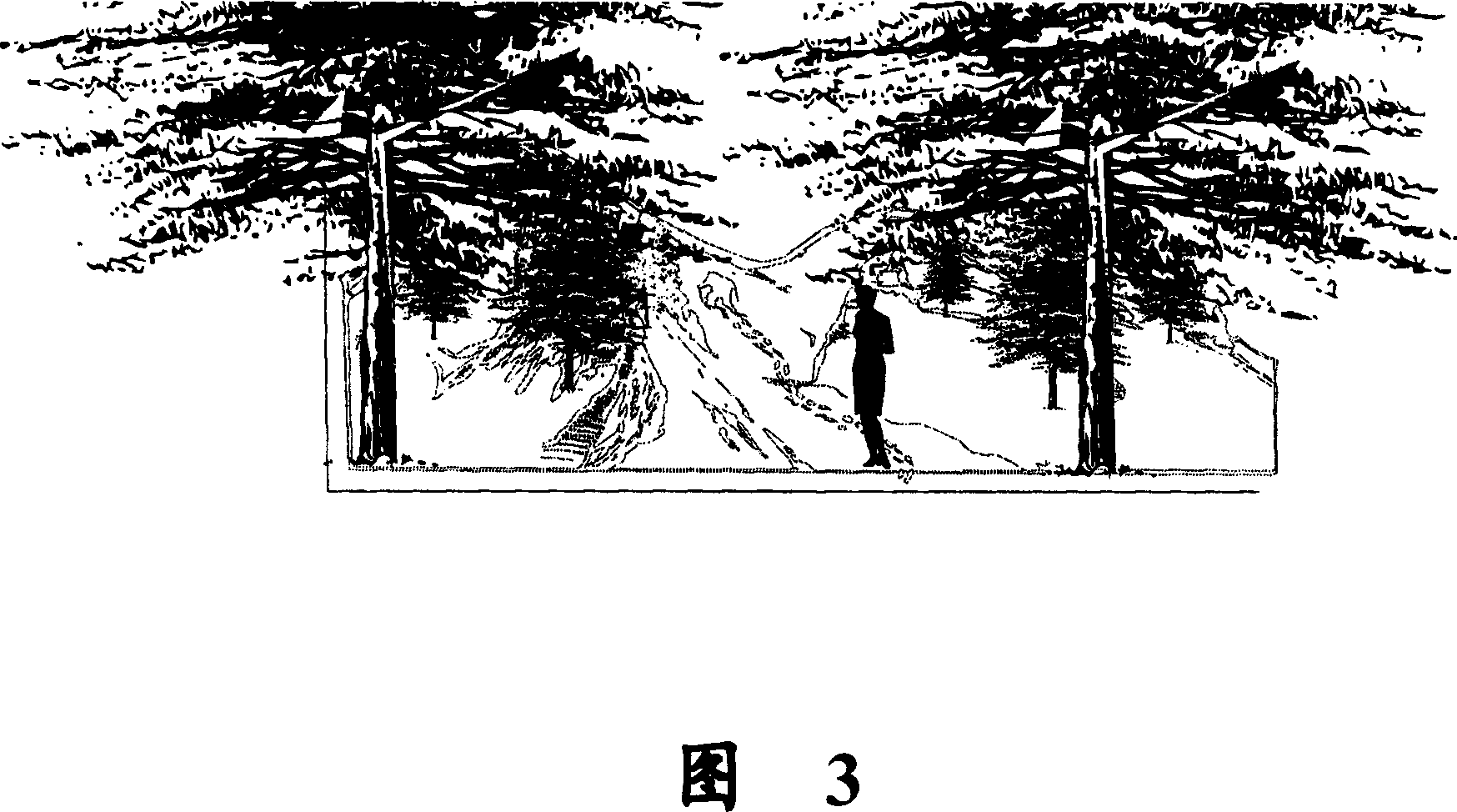 Method for raising artificial scene visual vivid effect