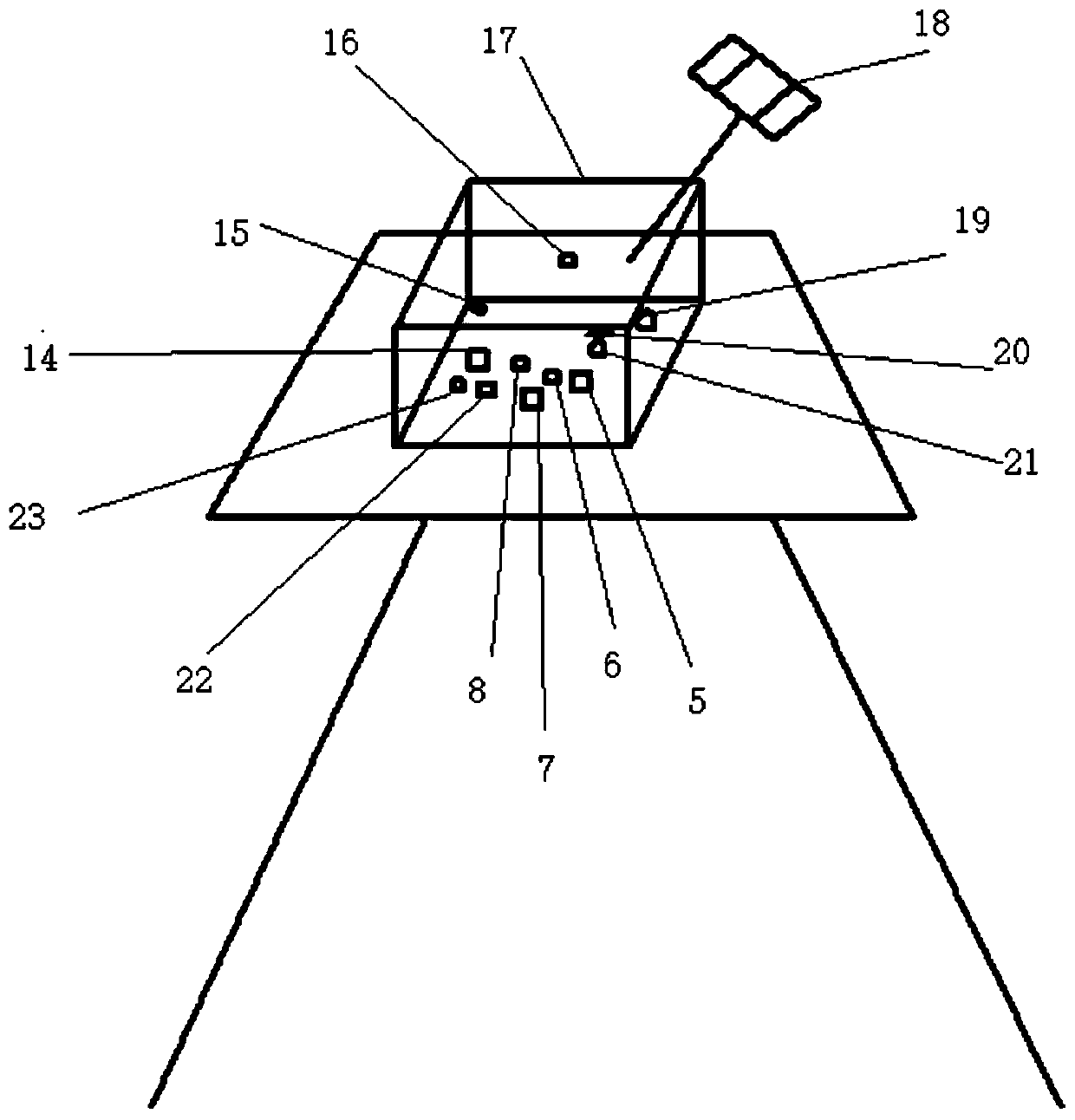 High-voltage transmission line inspection robot intelligent charging device and control method