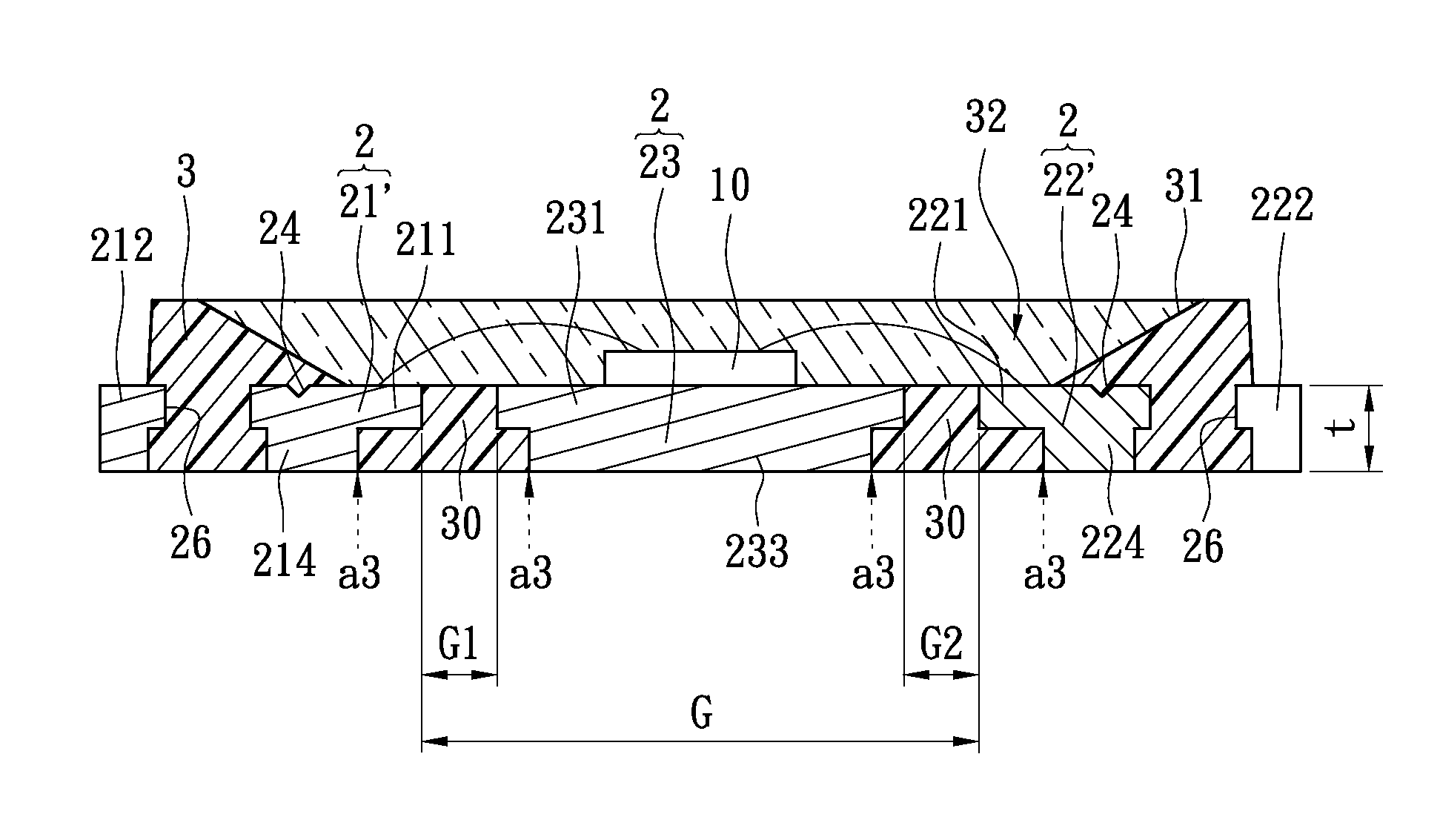 Lead frame structure, a packaging structure and a lighting unit thereof