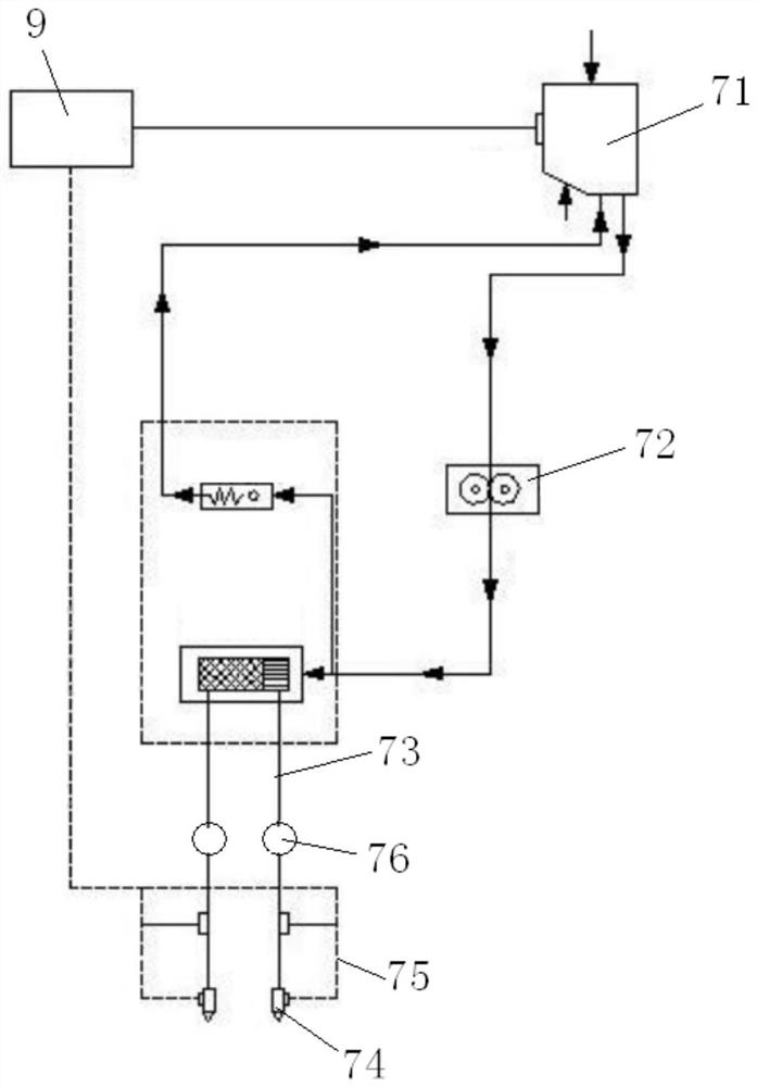 Vibration isolator damping agent filling production line and production method