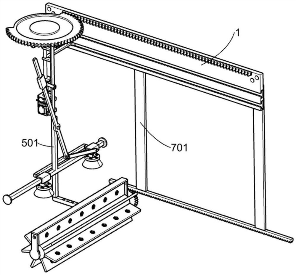 Night external light lamp irradiation range adjusting frame based on sewage treatment photocatalysis principle