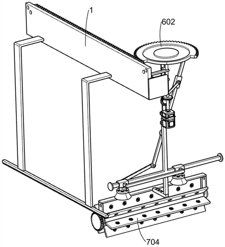 Night external light lamp irradiation range adjusting frame based on sewage treatment photocatalysis principle