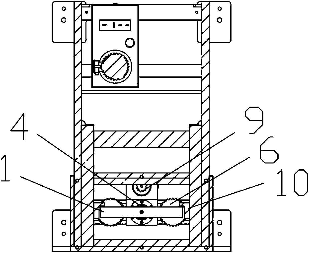 Position adjusting mechanism of punch press ejector plate