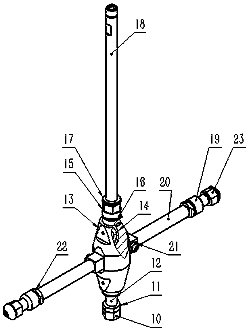 Bridge type water filtering pipe cleaning device