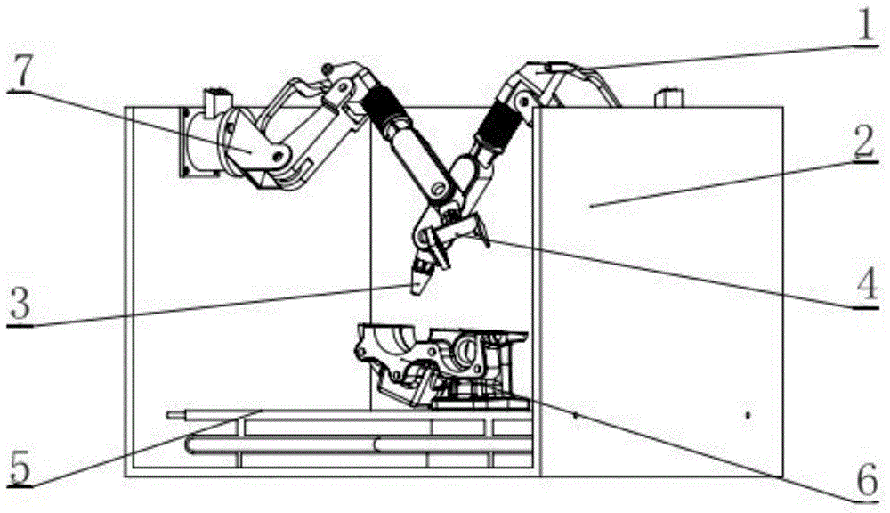 Surface repairing and shaping device used for metal three-dimensional printing