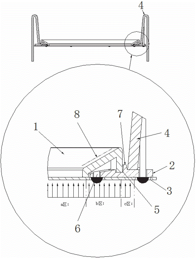 A luminous three-dimensional automobile dial assembly structure