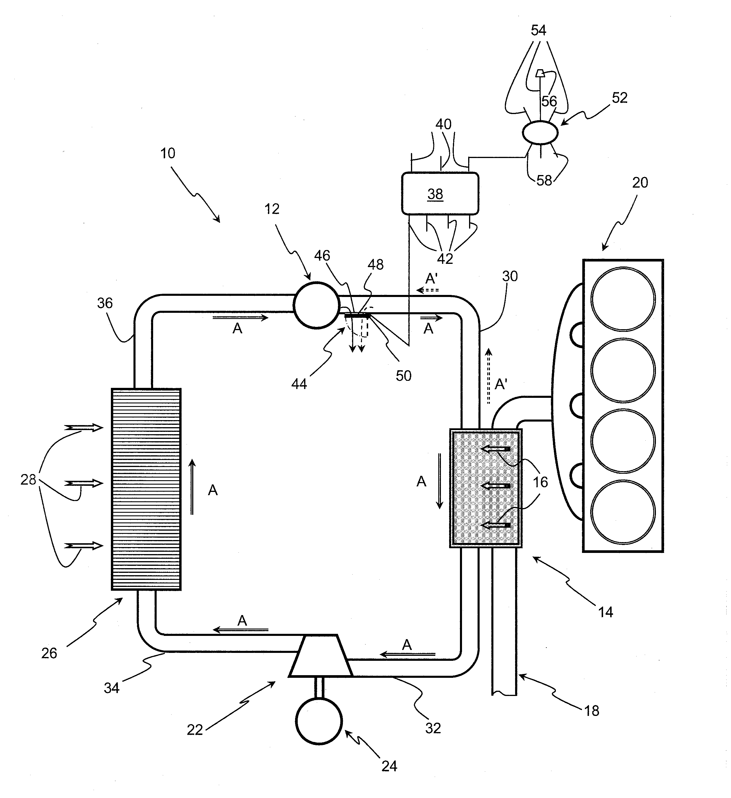 Method of controlling a closed loop performing a rankine cycle and loop using same