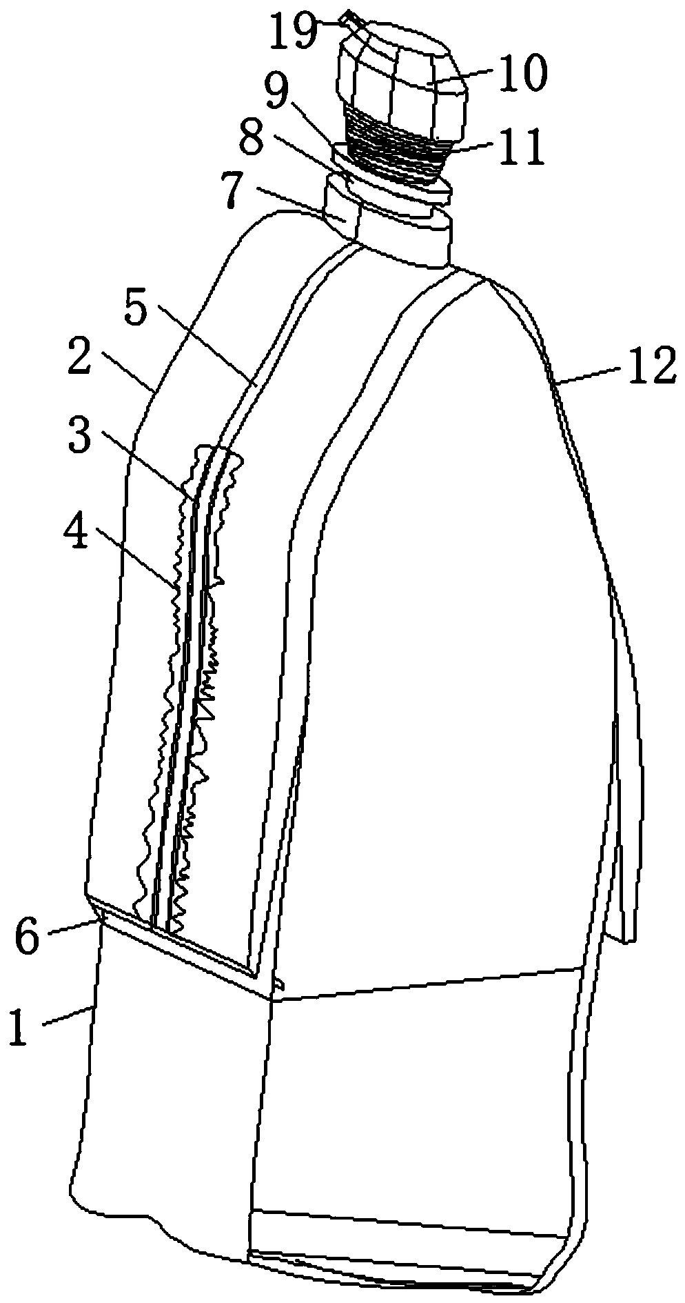 Visible fruit bag fixing picking device