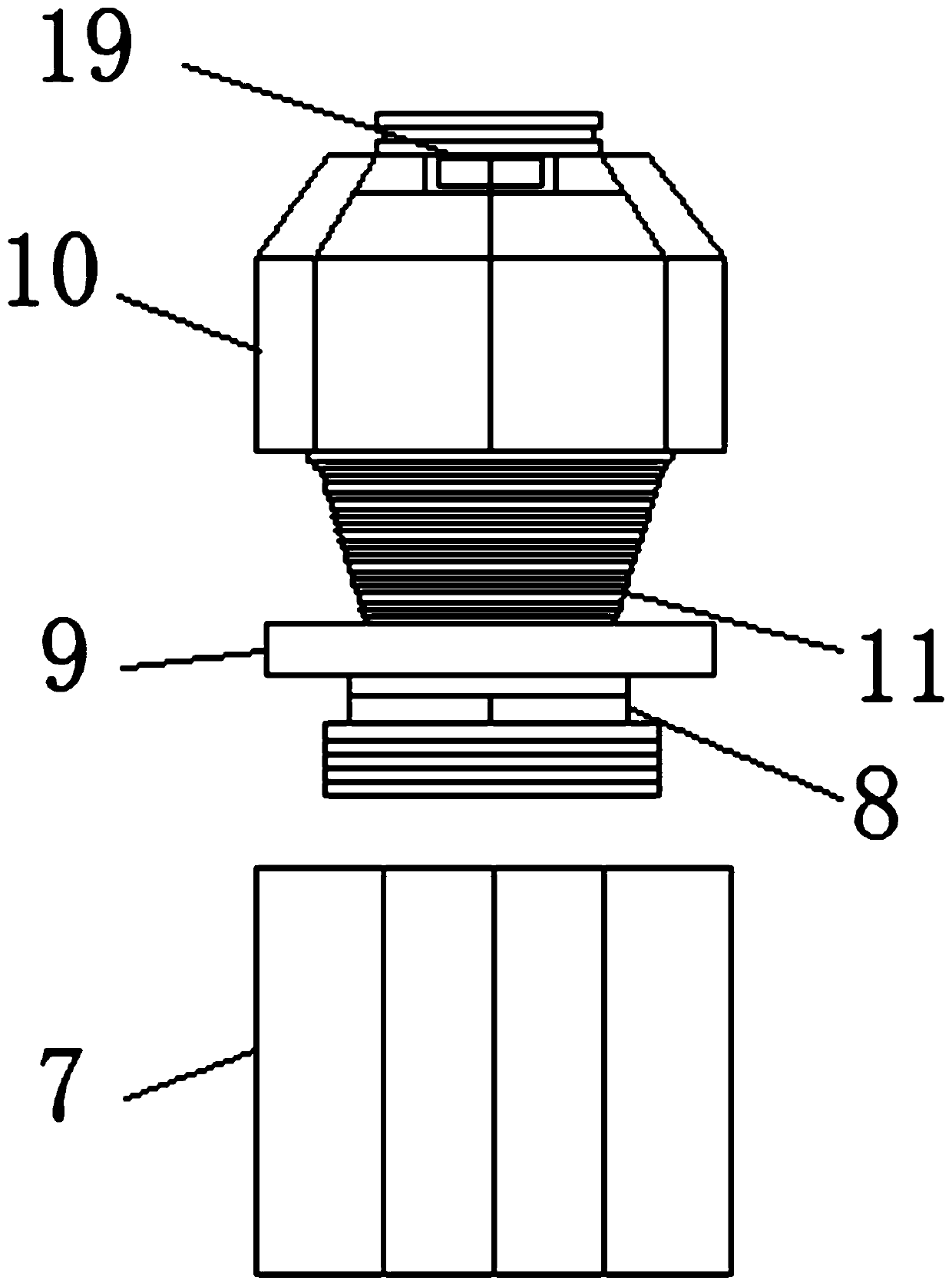 Visible fruit bag fixing picking device