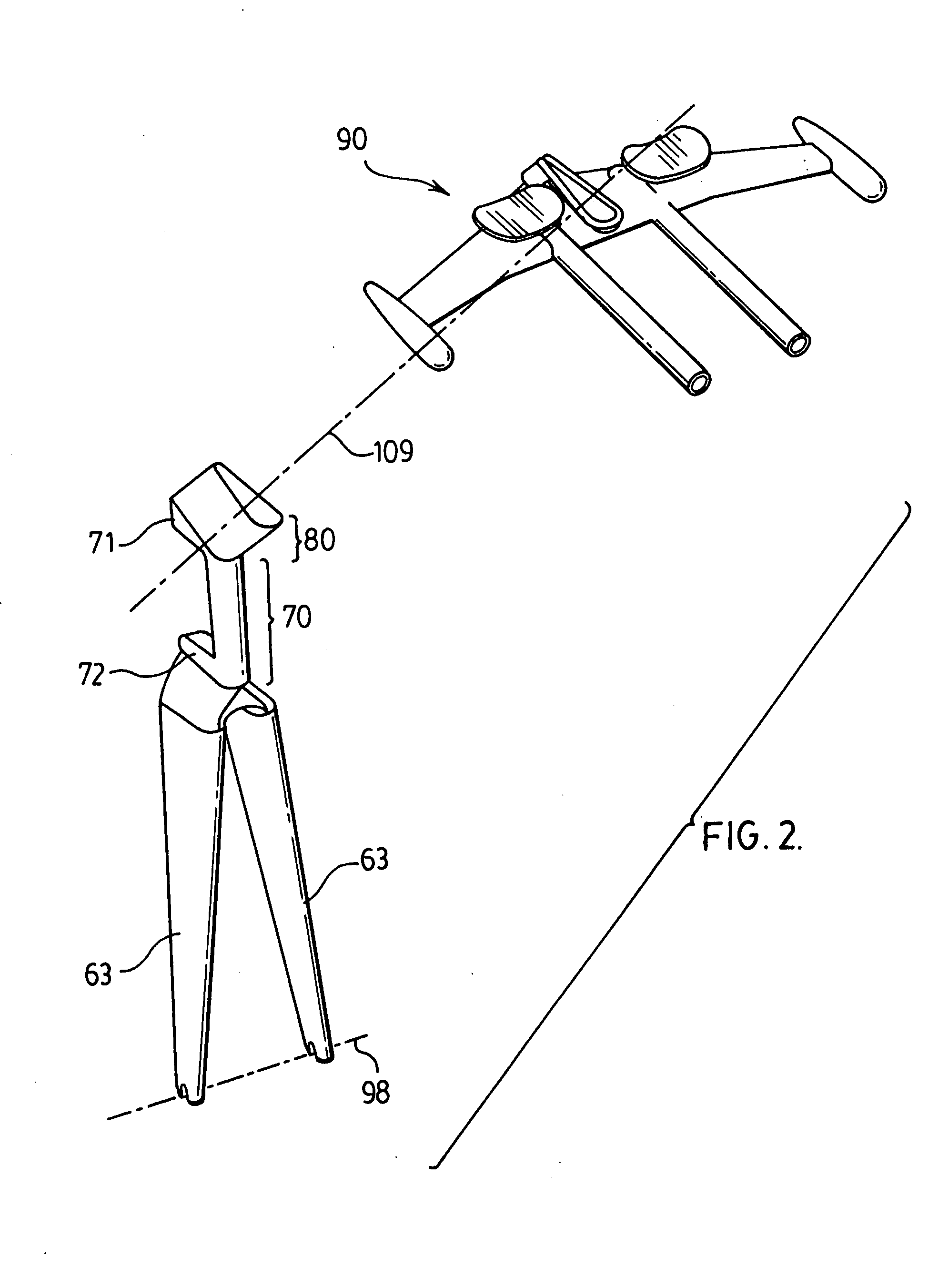 Aerodynamic fork mast structure