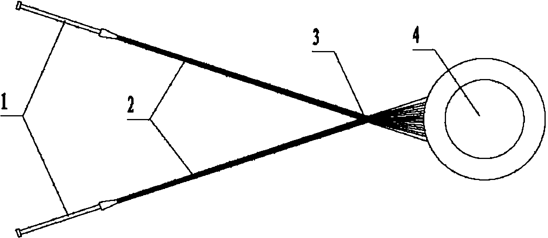 Charged water washing dual-water column masing washing method and device