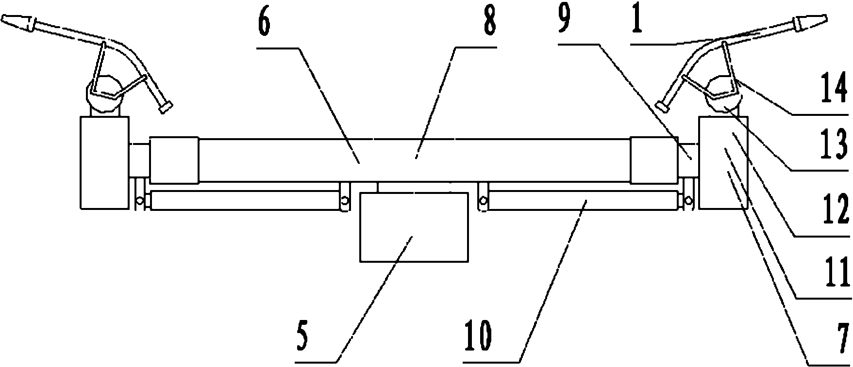 Charged water washing dual-water column masing washing method and device