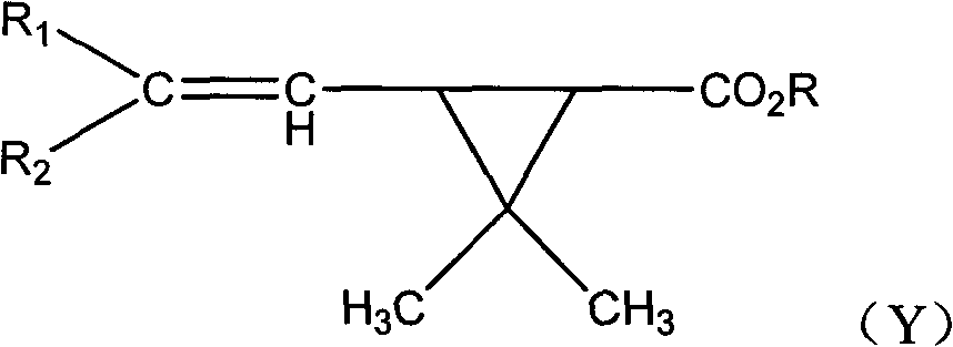 Fluorocyanogen-containing pyrethroid compound and synthesis method and application thereof