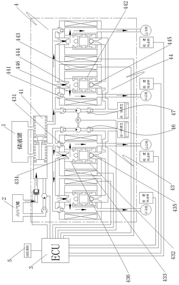 Automobile brake boosting and controlling device