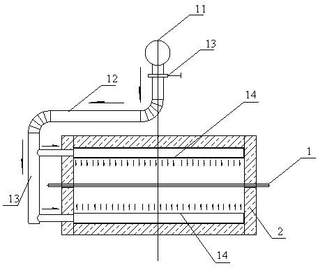 Oxygen-enriched combustion domestic ceramic roller kiln waste-heat utilization hot-air preheating system