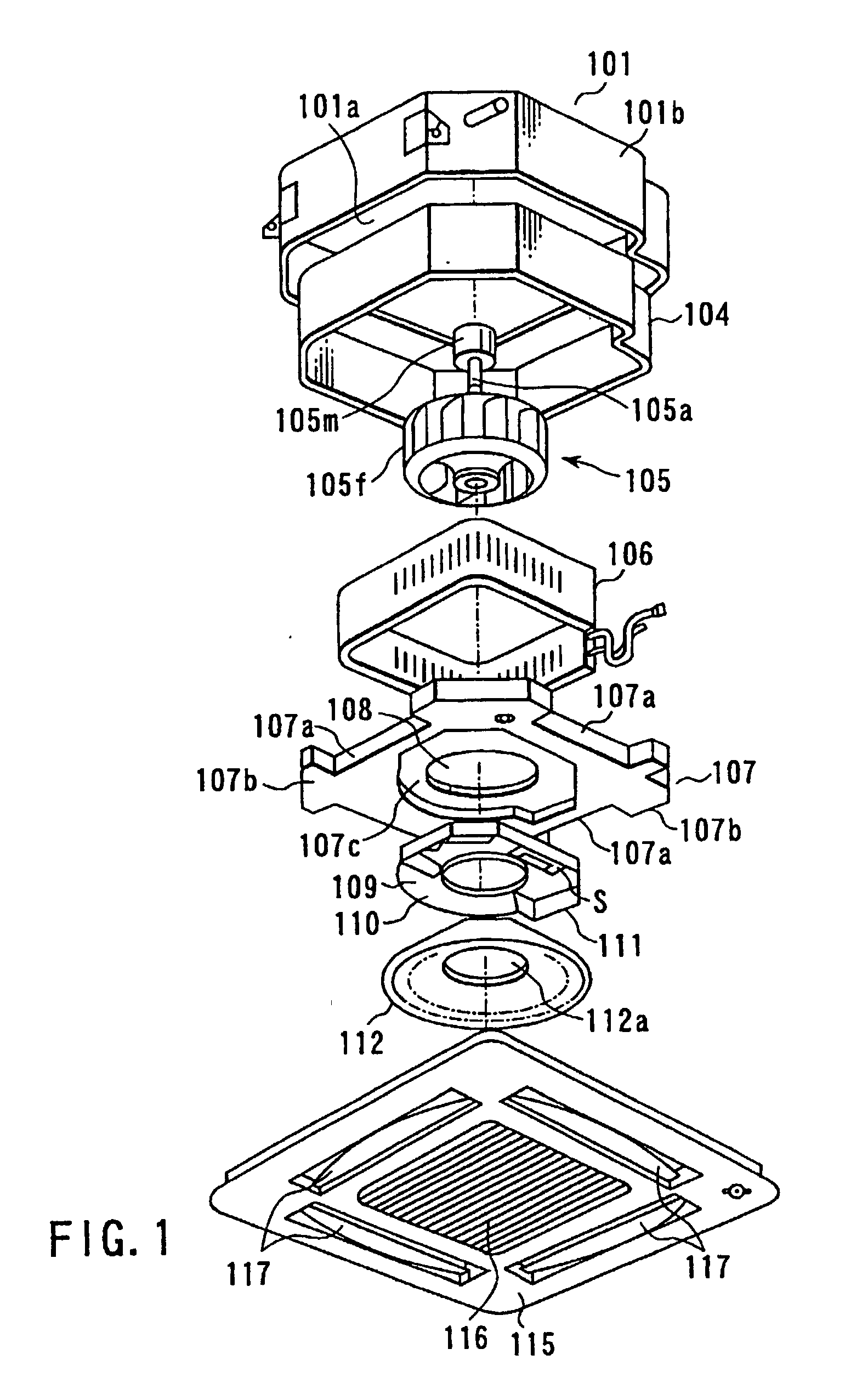 Celling cassette type air conditioner