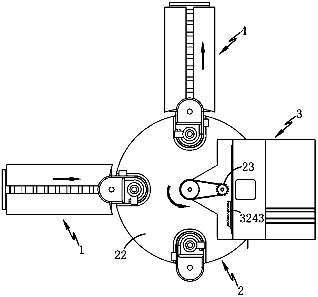 Multi-station automatic assembling production line for oil pump