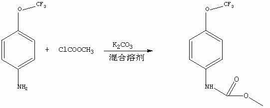 Synthetic method of methyl-4-(trifluoromethoxy) phenyl carbamate