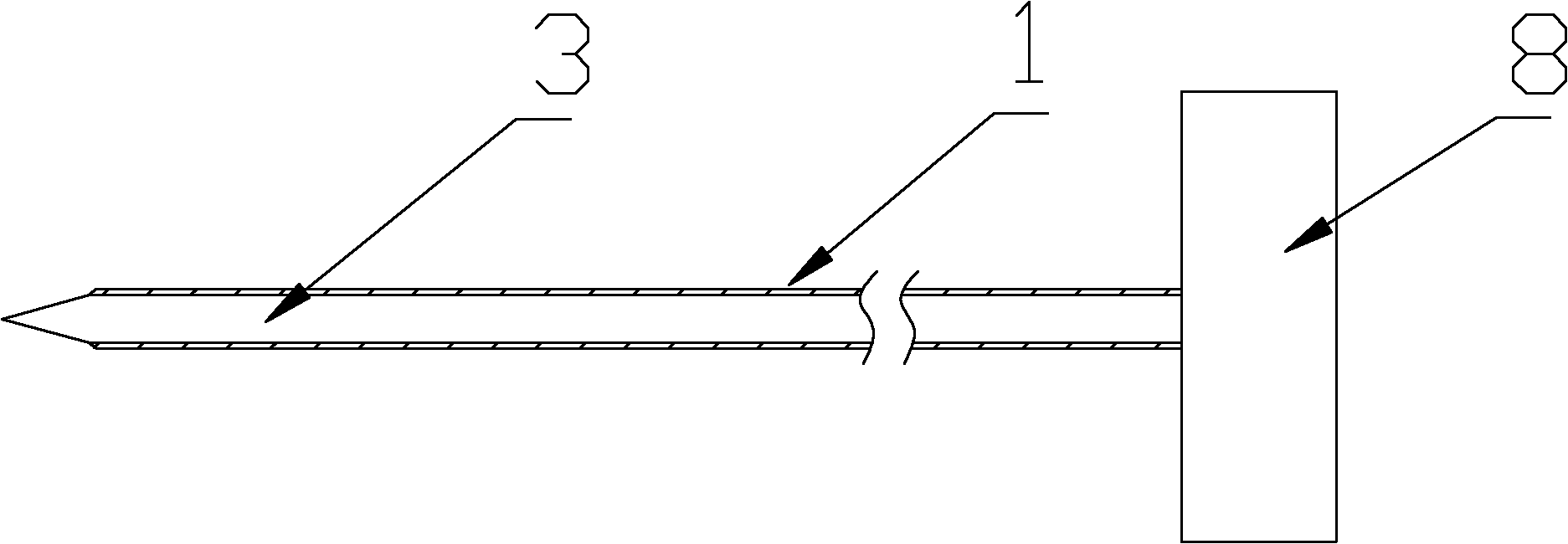 Biopsy needle combination for bone puncture biopsy