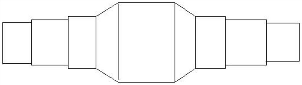 A kind of forging method of multi-stage stepped roll with conical frustum