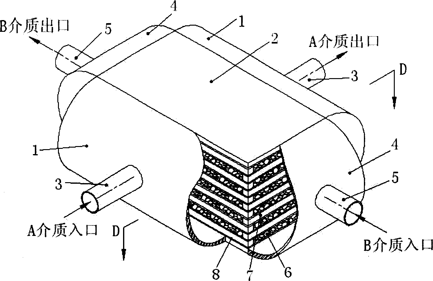 Band-bubble type heat-exchanger