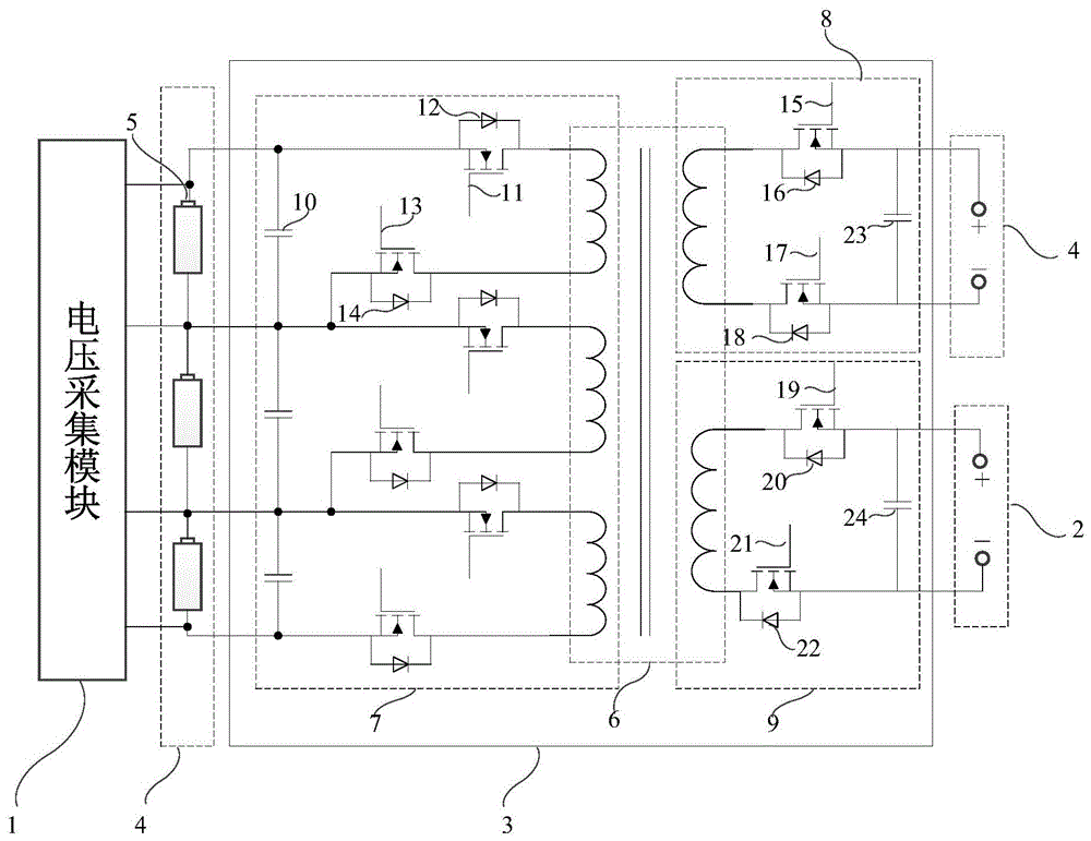 A charging and discharging active equalization circuit for lithium-ion power battery pack