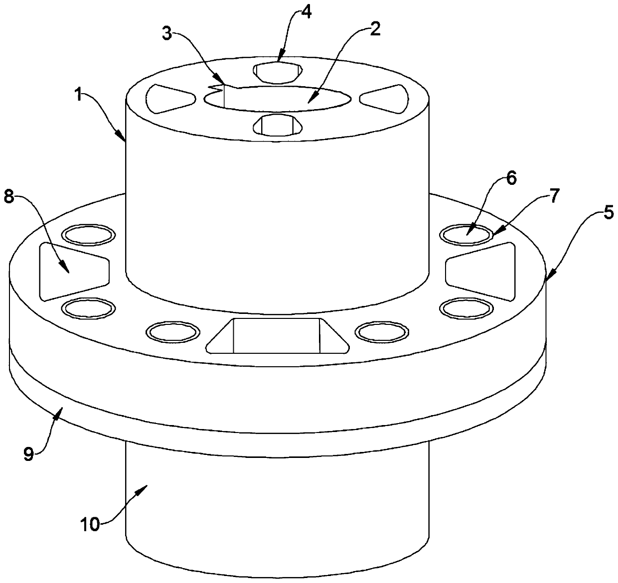 Pin coupling with elastic sleeve