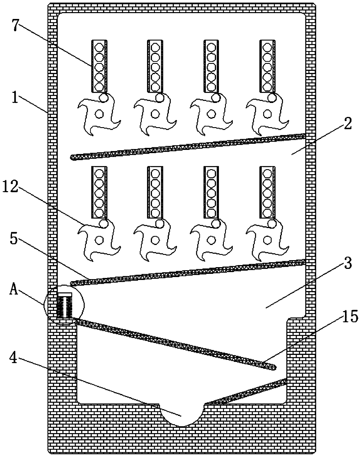 Material jam preventing device of beverage vending machine