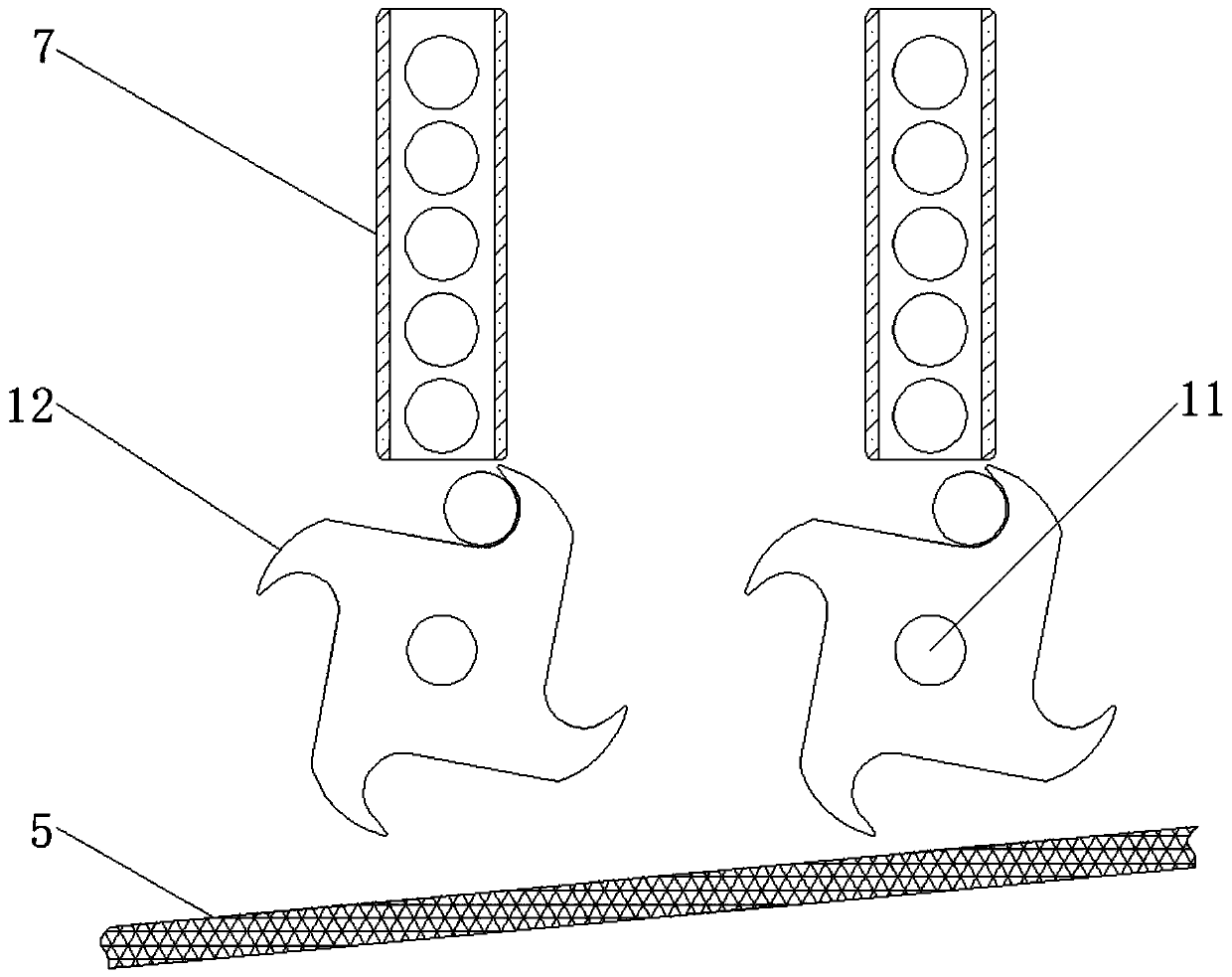 Material jam preventing device of beverage vending machine