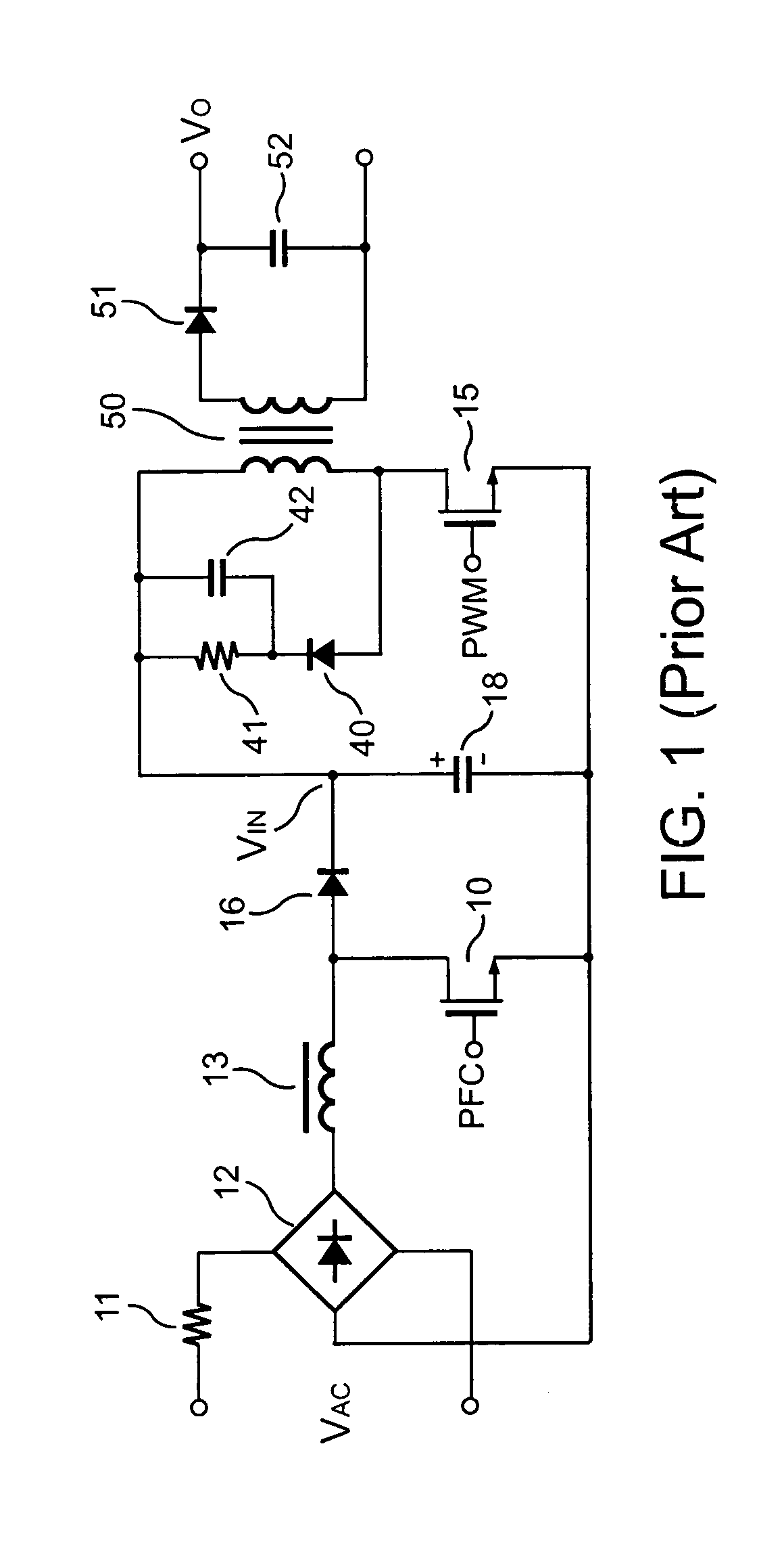 Single stage PFC power converter