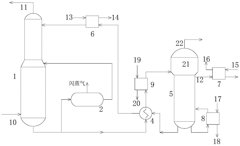 Method and device for reducing regeneration energy consumption of decarburization absorption liquid