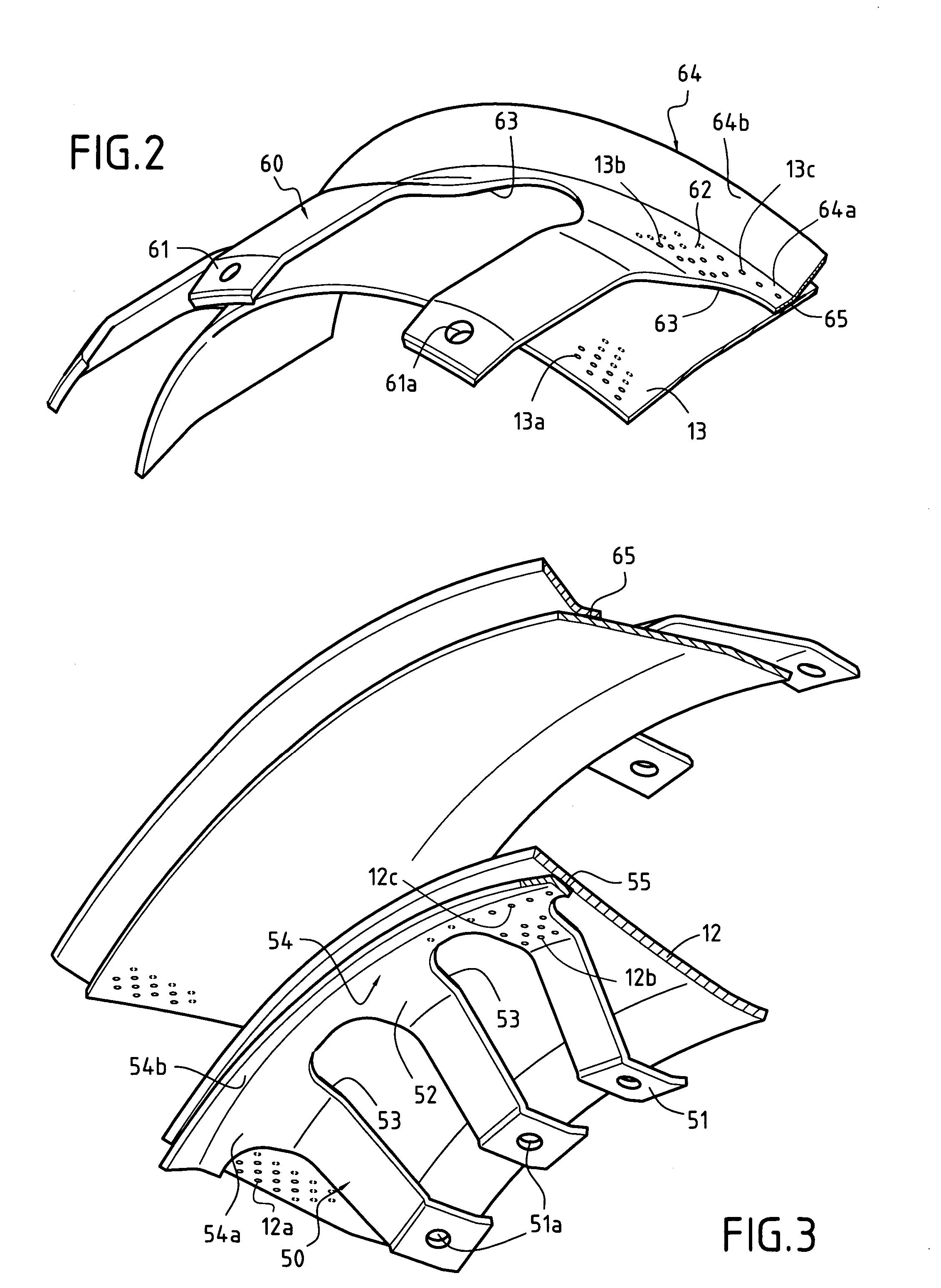 Gas turbine combustion chamber made of CMC and supported in a metal casing by CMC linking members