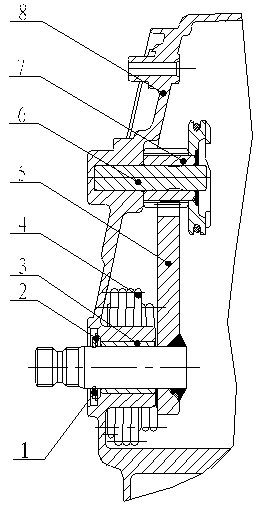 Torsional spring dismounting auxiliary tool