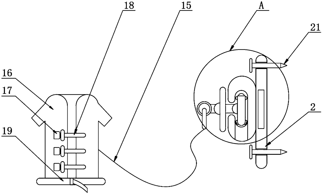 Personnel fixing device and method for marine engineering