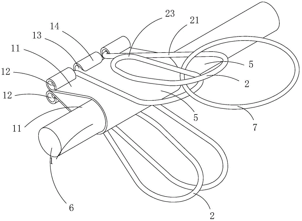 Cable clamping assembly for binding beam type cable