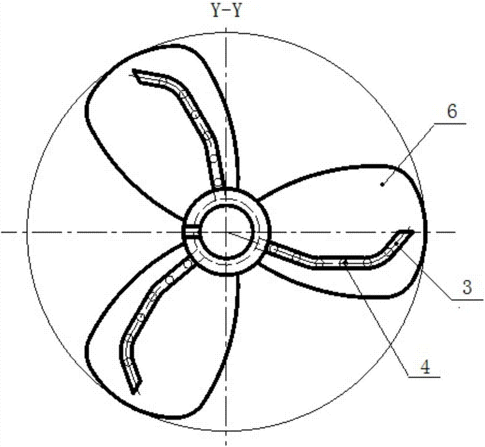 Matched double-layer propeller for water aeration and method