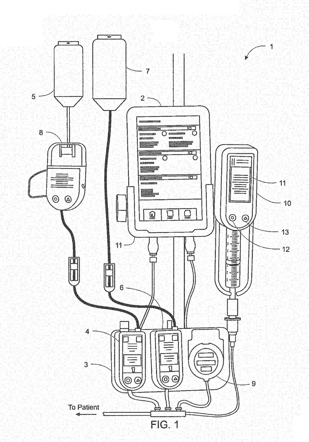 Syringe pump having a pressure sensor assembly