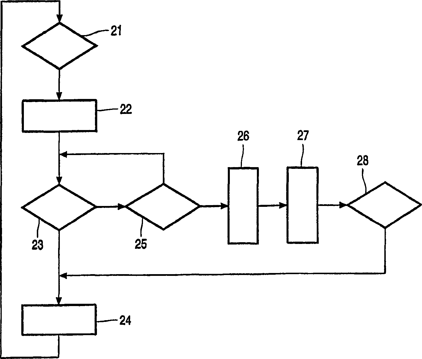 Telephone set with on hold function