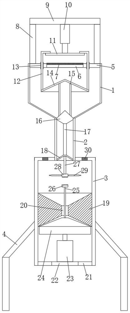 Traditional Chinese medicine medicinal material grinding equipment for quantitatively conveying materials