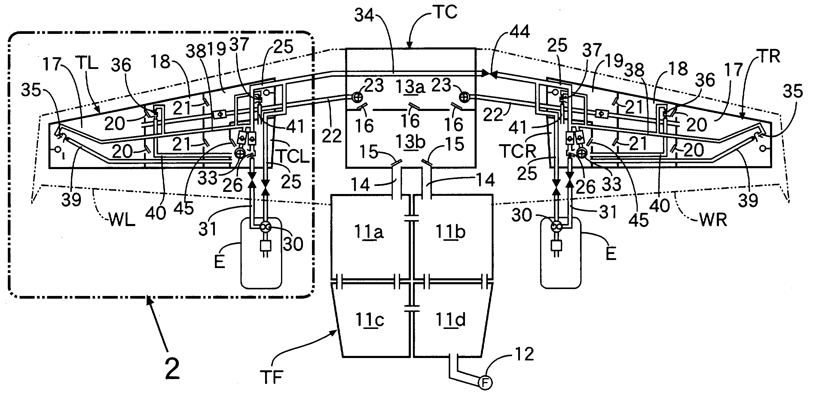 Airplane fuel supply system and airplane wing pipeline assembly method