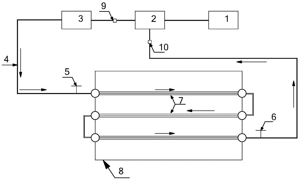 Series circulating grouting device and grouting method