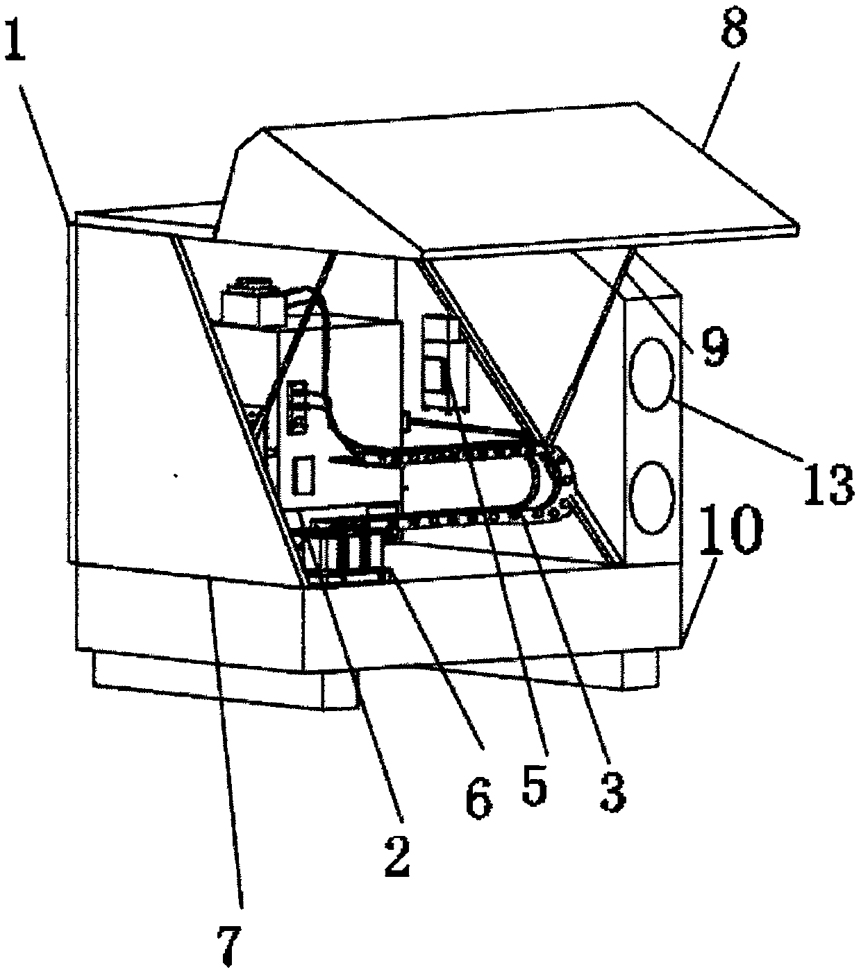 Intelligent full-automatic numerical control mortising machine