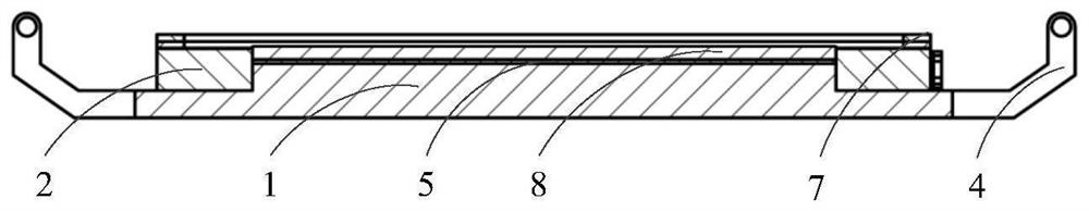 Splicing device for numerical control machining for square optical element