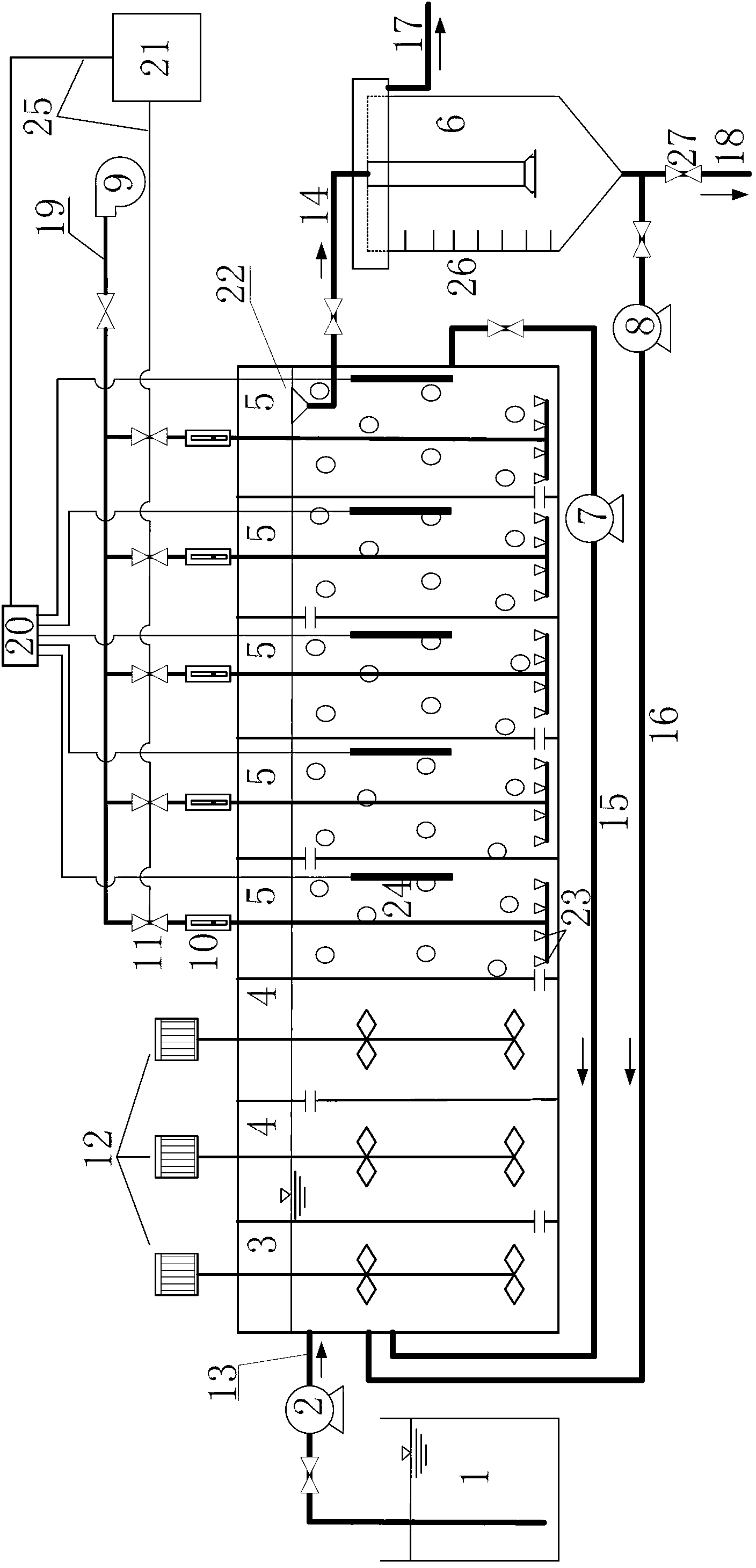 Method for starting and stably keeping micro-expansion of sludge in synchronous biological nitrogen and phosphorus removal system