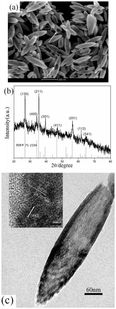 A kind of preparation method of β-feooh nanocapsule