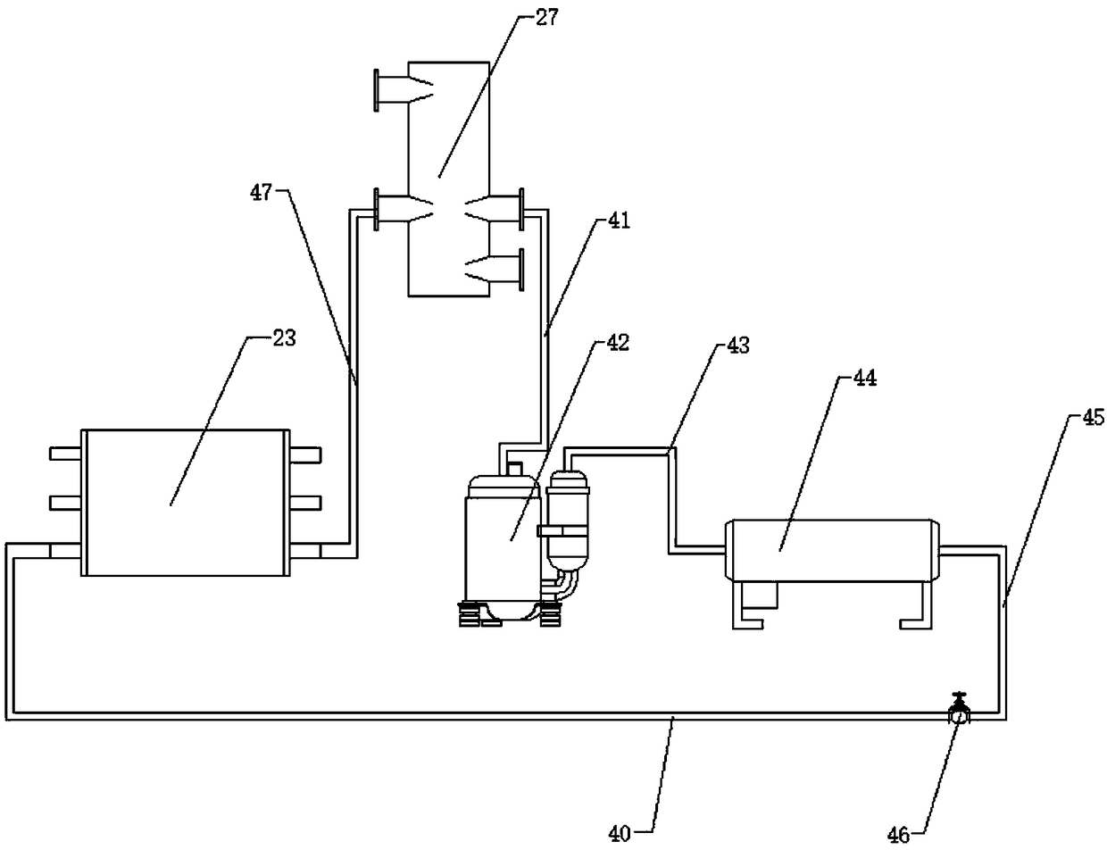 Cold-accumulated oil-gas recovery processing device