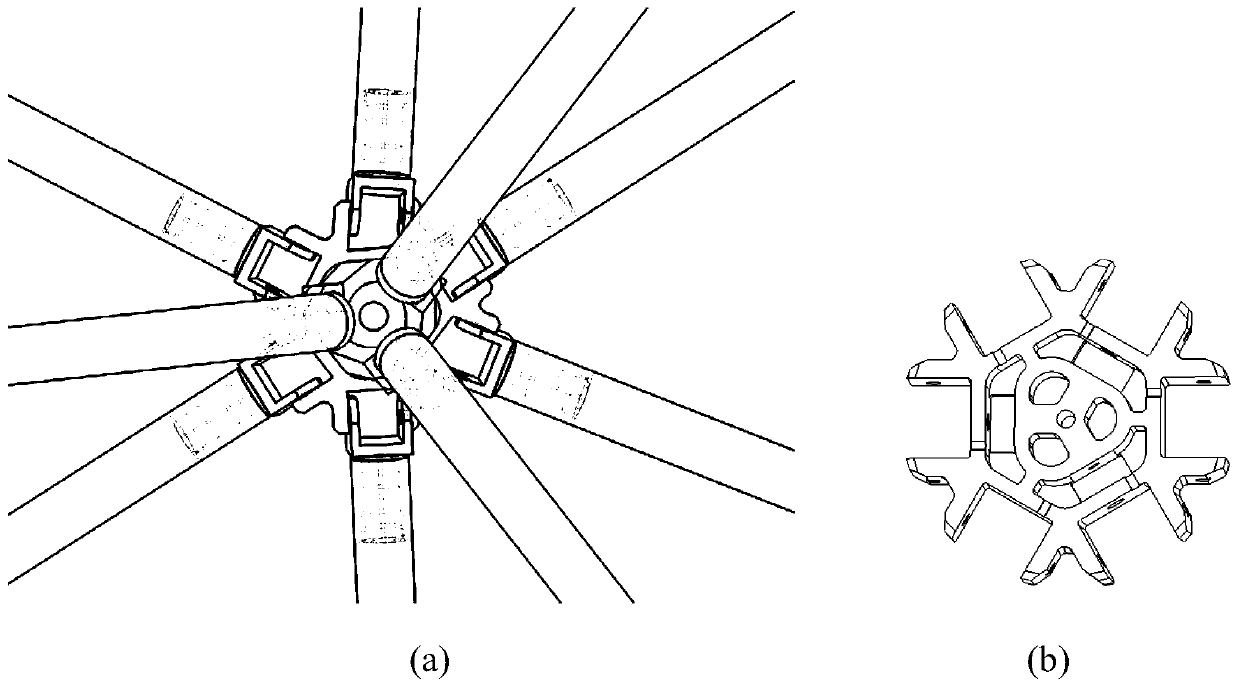 A kind of expandable combination unit and the large-scale space expandable mechanism composed of it