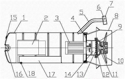 Underwater diving propulsion device